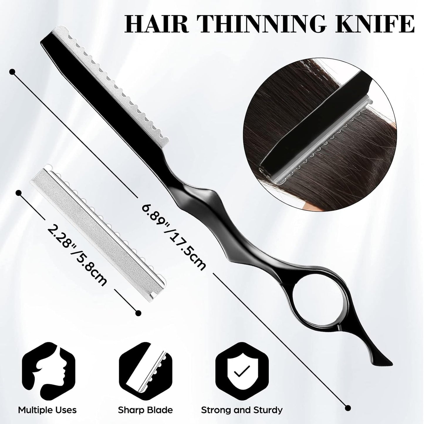 Professional 6.89 inch Barber Scissors Multifunctional Salon Thinning Scissors Straight Shears Tools