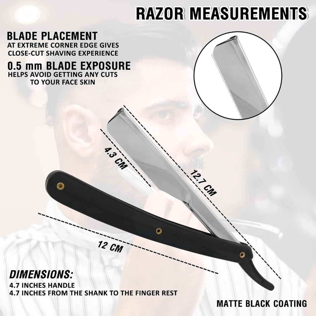 Professional 4-Piece Hair Cutting & Thinning Scissors Set - Black Hairdressing Kit with Comb & Accessories Gift Set