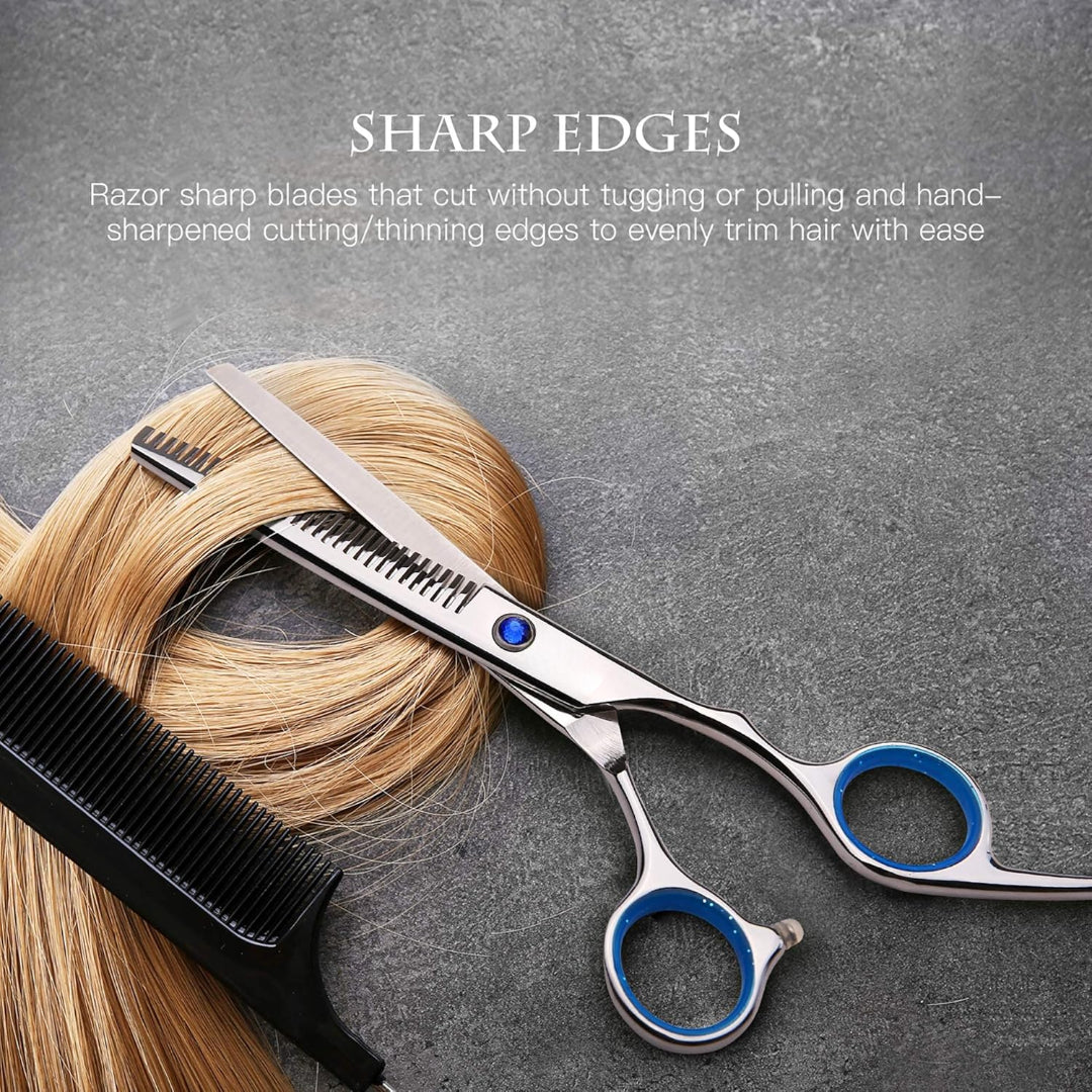 Professional Barber Hair Cutting Scissors Kit – 6.5” Japanese Stainless Steel Shears