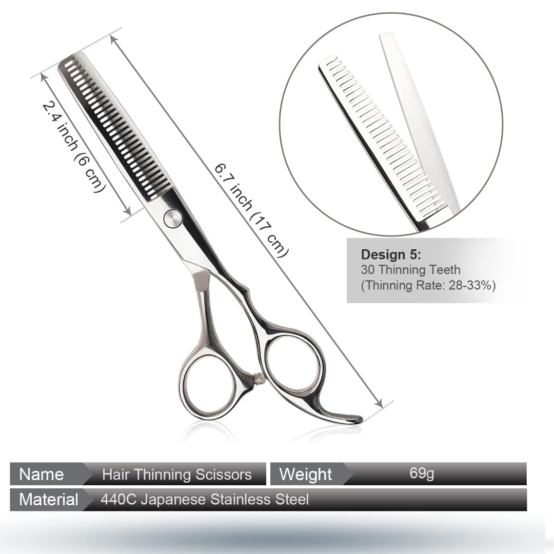 Barber Haircut Kit – Professional Hair Cutting & Thinning Scissors Set | Bite Instruments