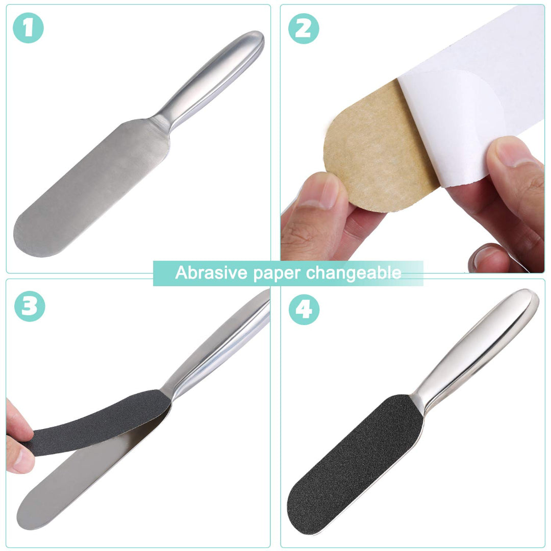 Bite Instruments Stainless Steel Callus Remover Professional Foot File for Smooth Feet