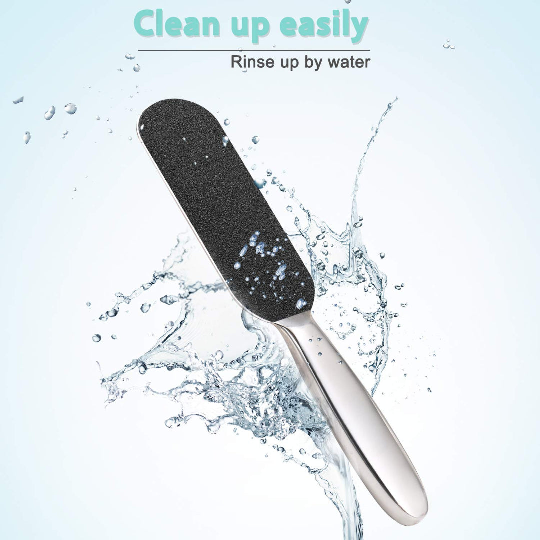 Bite Instruments Stainless Steel Callus Remover Professional Foot File for Smooth Feet