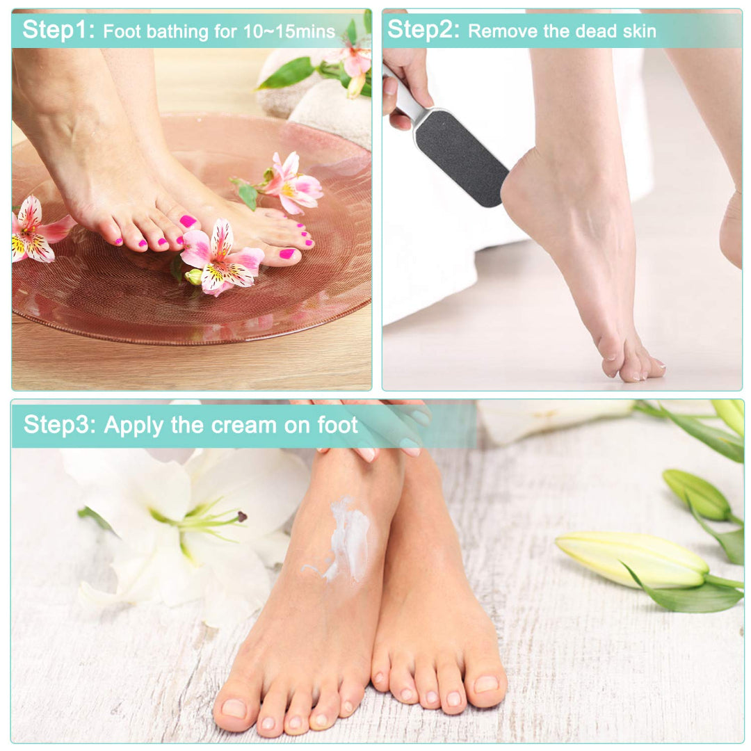 Bite Instruments Stainless Steel Callus Remover Professional Foot File for Smooth Feet
