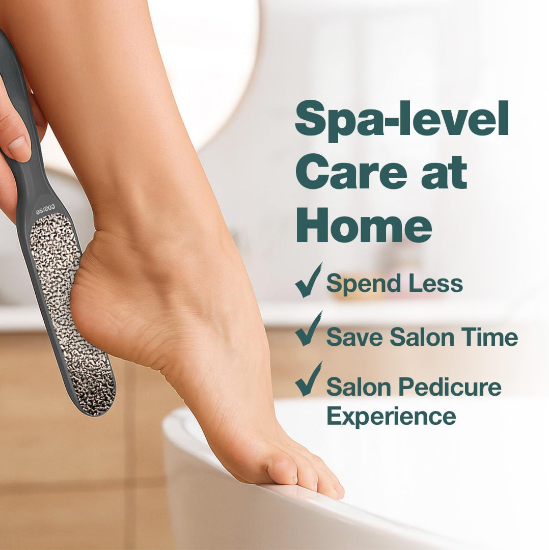 Professional Foot File Callus Remover - Hard Skin Scrubber for Pedicure