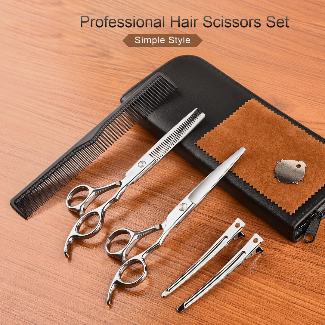 Barber Haircut Kit – Professional Hair Cutting & Thinning Scissors Set | Bite Instruments
