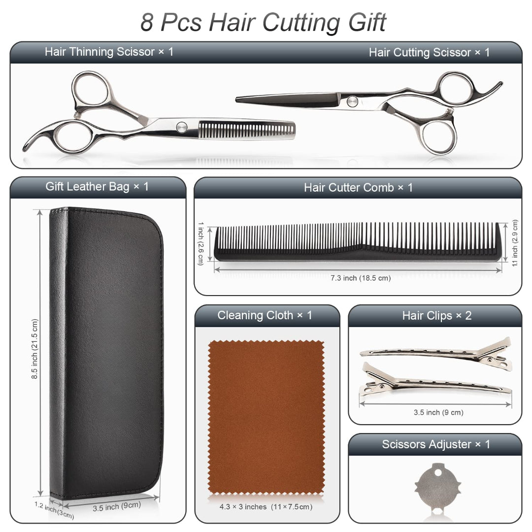 Barber Haircut Kit – Professional Hair Cutting & Thinning Scissors Set | Bite Instruments