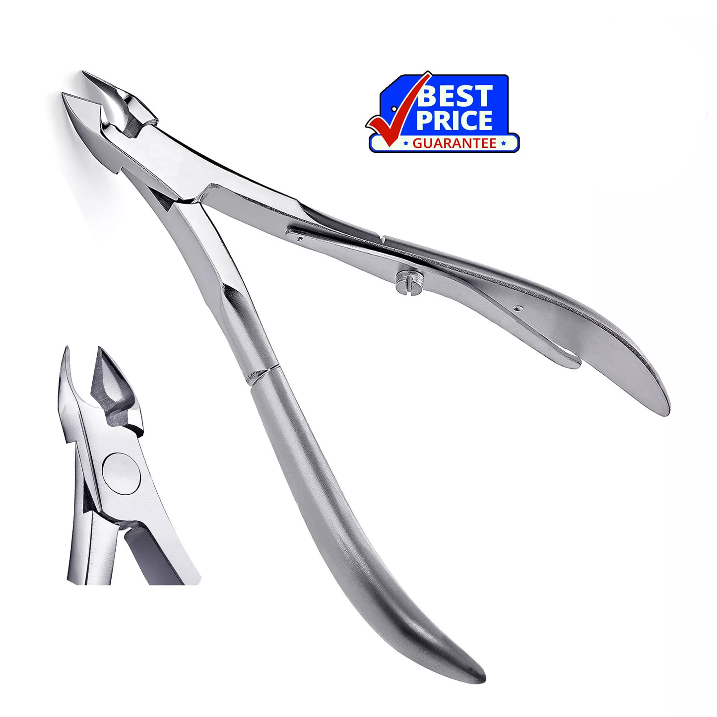 PRO NAIL CLIPPER CUTTER TOE MANICURE SCISSORS NAIL ART Cuticle NIPPER ACRYLIC 4"