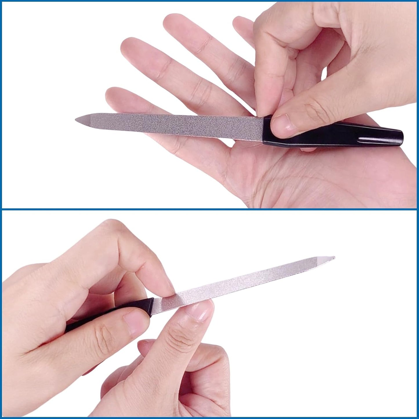 Bite Instruments | Professional Black Nail File & Buffer Stainless Steel