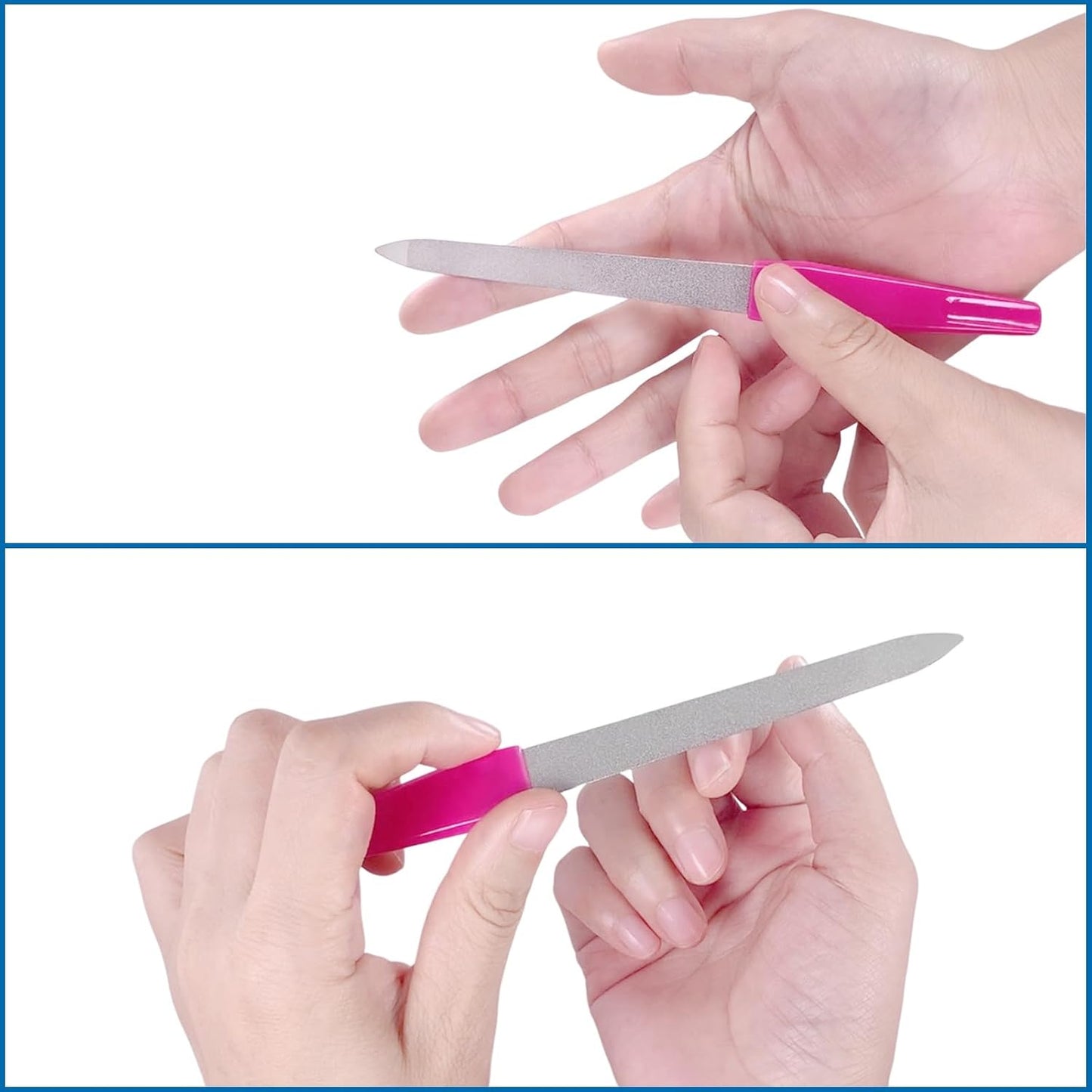 Professional Nail Files 100/180 Grit – Double-Sided Emery Boards for Manicure & Pedicure