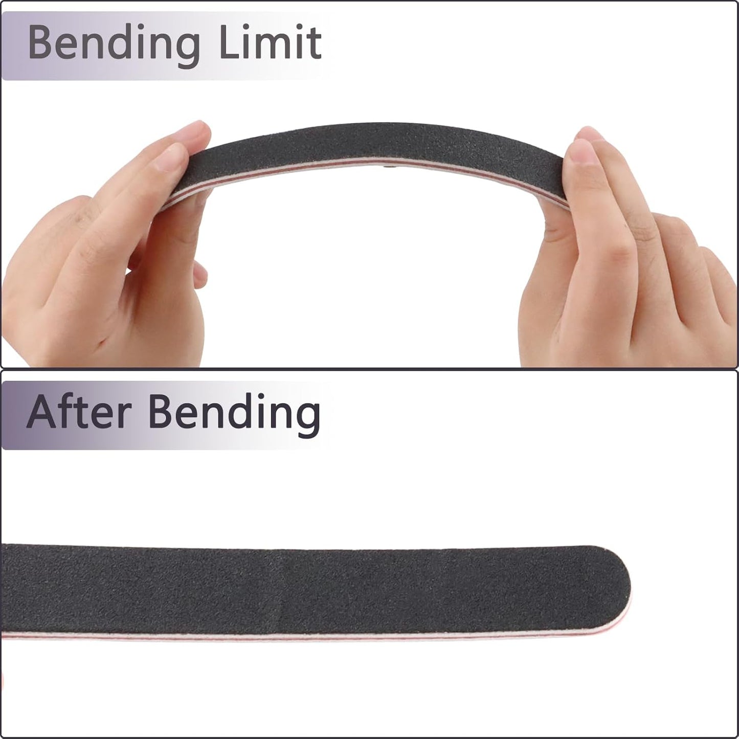 Professional Nail File Double - Sided | Emery Board for Manicures & Pedicures Tool Bite Instruments