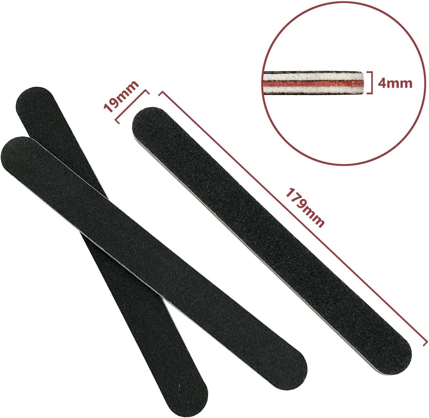 Professional Nail File Double - Sided | Emery Board for Manicures & Pedicures Tool Bite Instruments