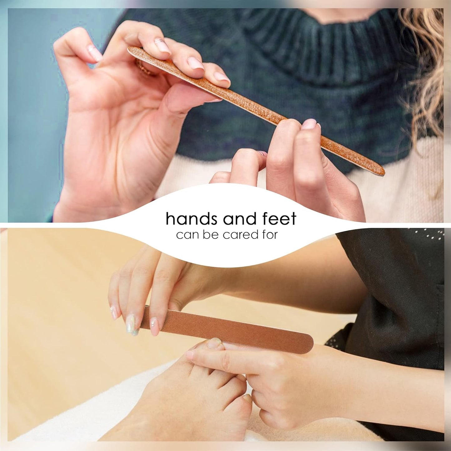 Professional Nail Files 100/180 Grit – Double-Sided Emery Boards for Manicure & Pedicure