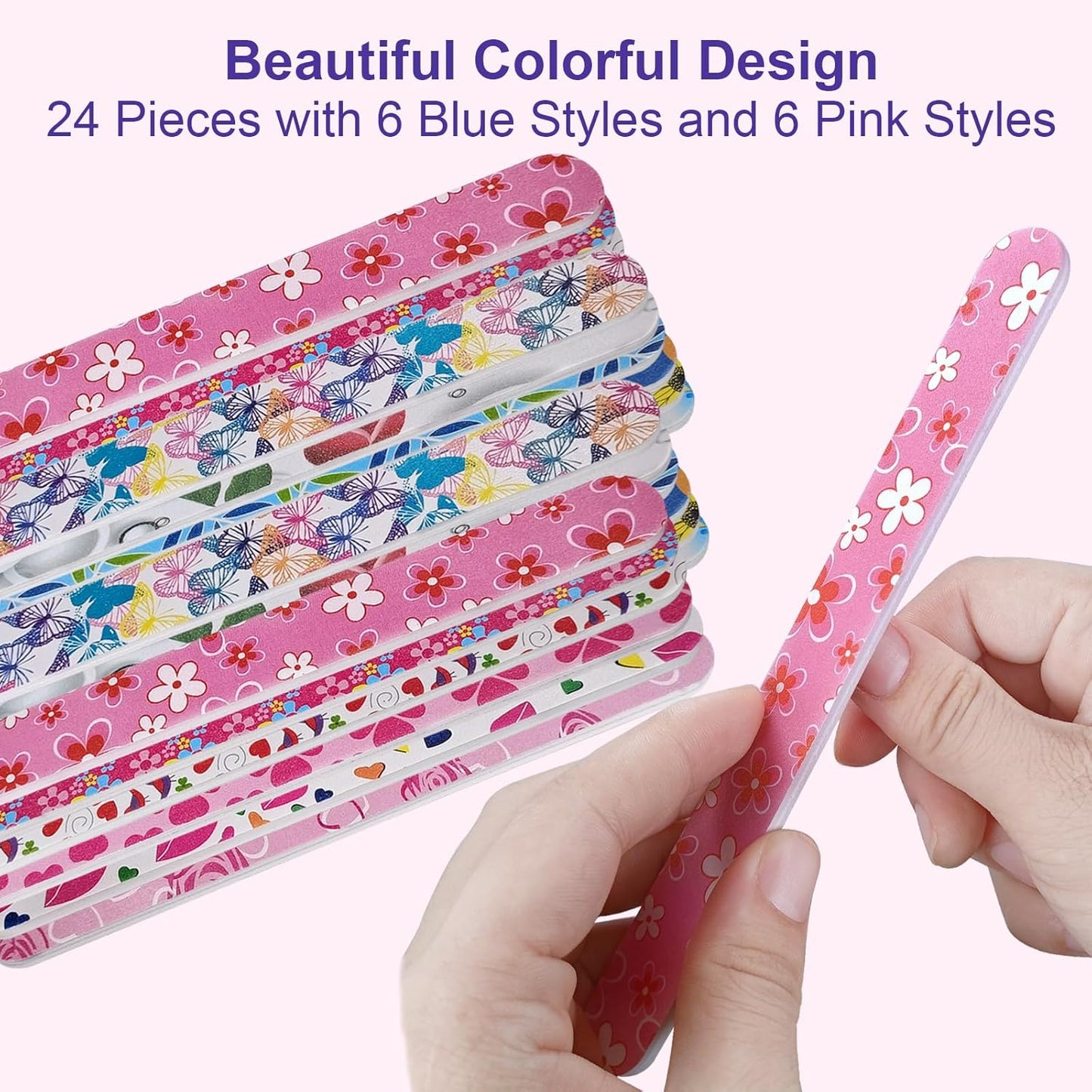 Bite Instruments Professional Fingernails Emory Boards Buffer Manicure Tool Nail File Double Sided