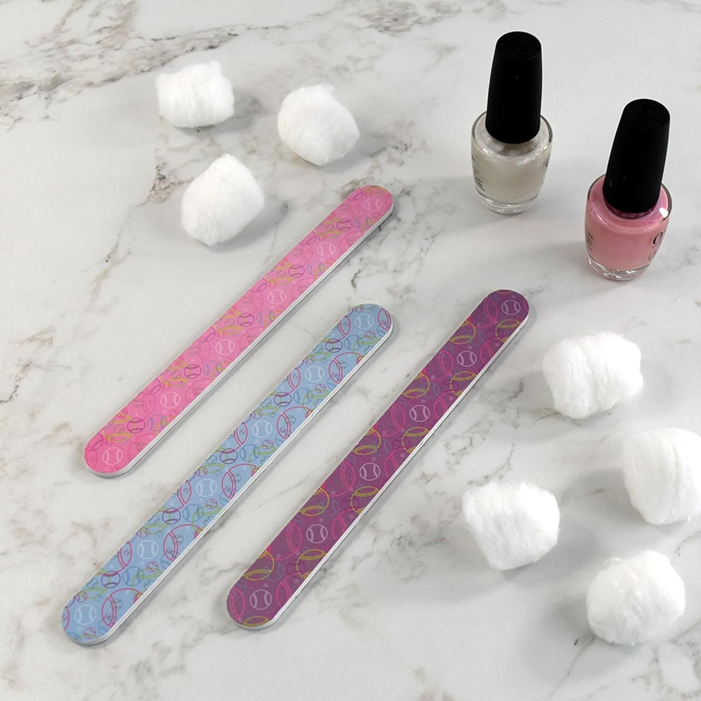 Professional Nail Files 100/180 Grit – Double-Sided Emery Boards for Manicure & Pedicure