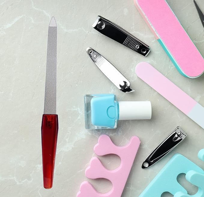 Professional 6-Piece Nail File Set – Stainless Steel Double-Sided Sapphire Grit Files | Bite Instruments (Sialkot, Pakistan)