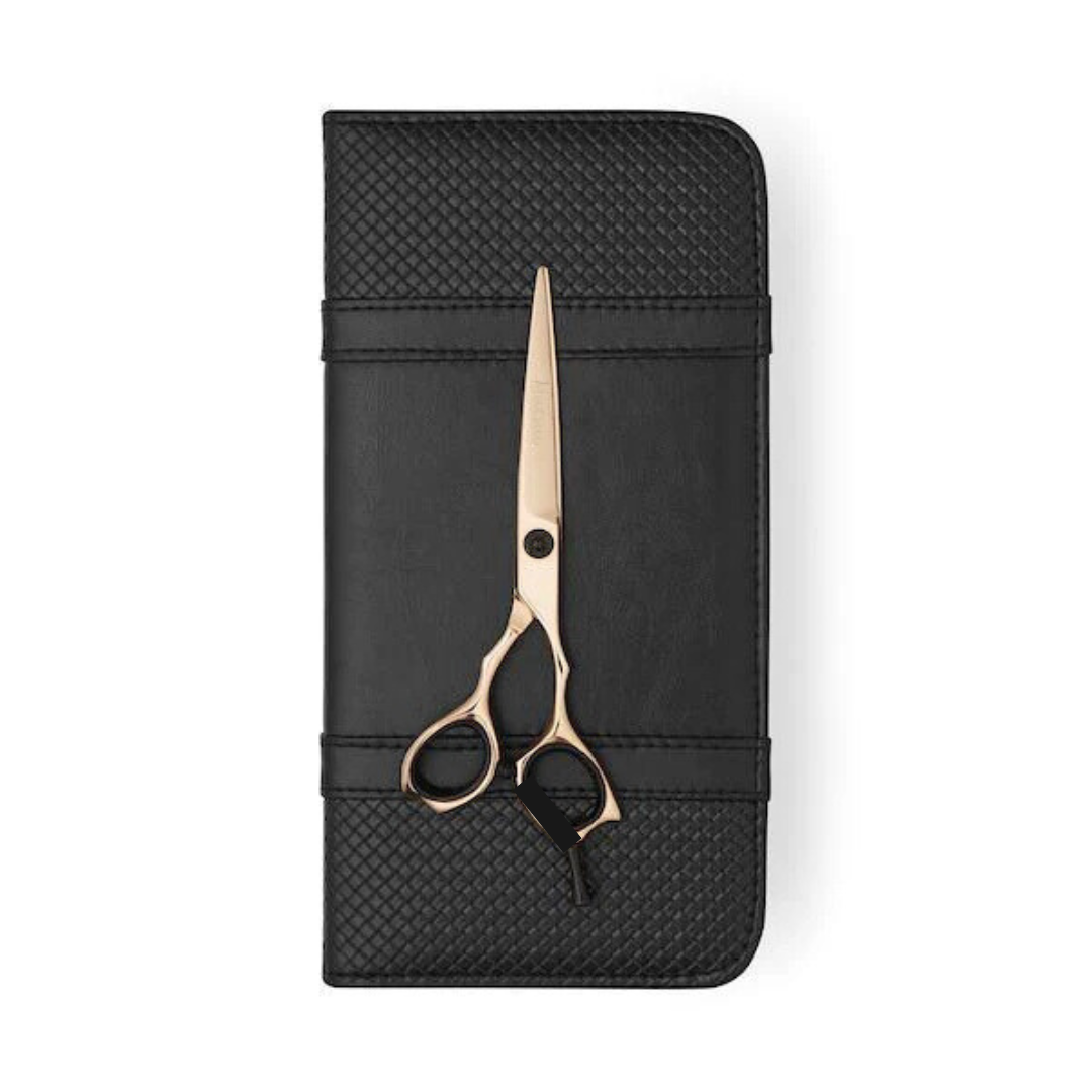 Precision Rose Gold Hair Cutting Scissors - Professional Japanese Steel Shears 6.5