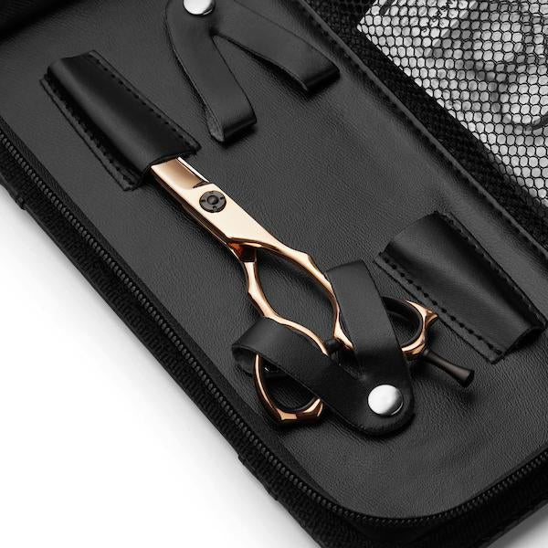 Precision Rose Gold Hair Cutting Scissors - Professional Japanese Steel Shears 6.5