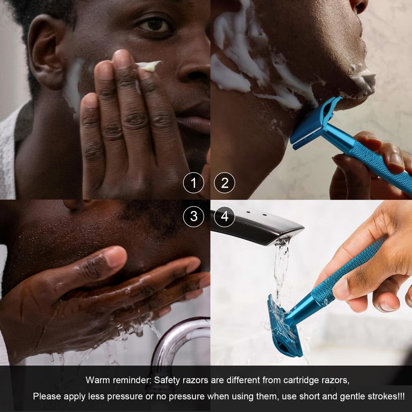Bite Instruments Safety Razor | Stainless Steel Double Edge Razor for Men & Women