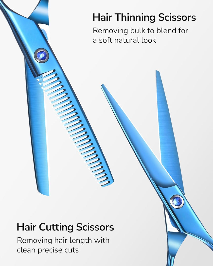 Professional Barber Hair Cutting Scissors Kit – 6.5” Japanese Stainless Steel Shears