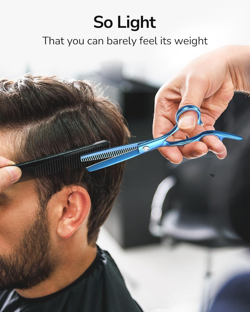 Professional Barber Hair Cutting Scissors Kit – 6.5” Japanese Stainless Steel Shears