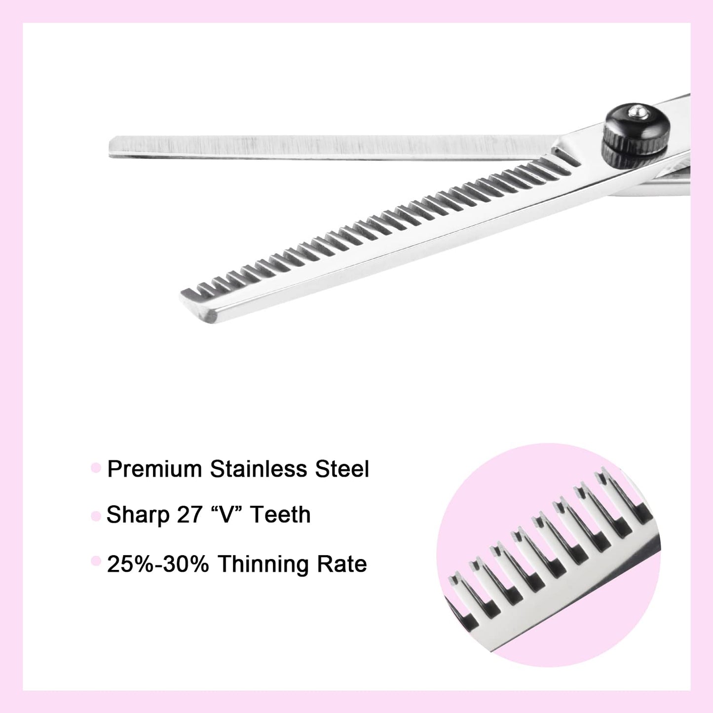 11-Piece Barber Scissors Hairdressing Shears Straight Edge Razor Barber Supplies
