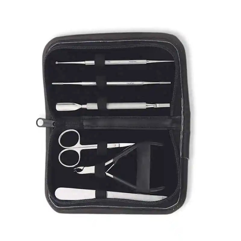Professional Manicure Set - Stainless Steel Nail Care Kit with Clippers, Scissors & Tools - Precision Beauty Instruments