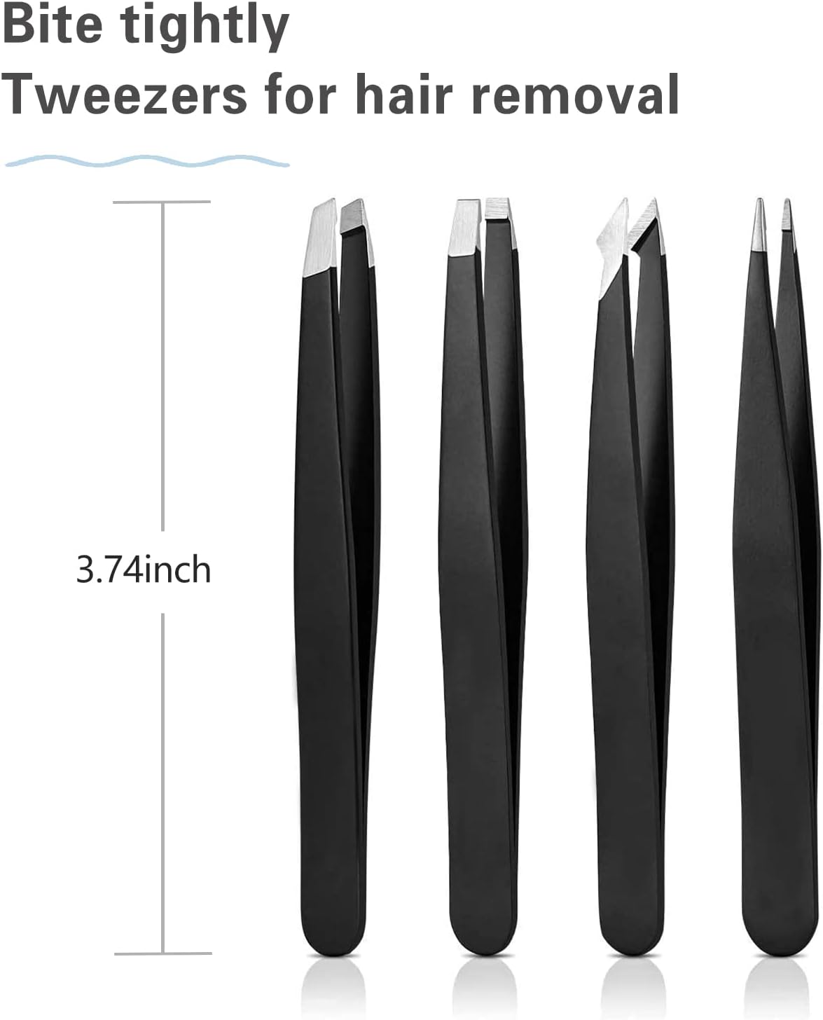 Professional Precision Tweezers For Facial Hair, Eyebrow Tweezer Stainless Steel