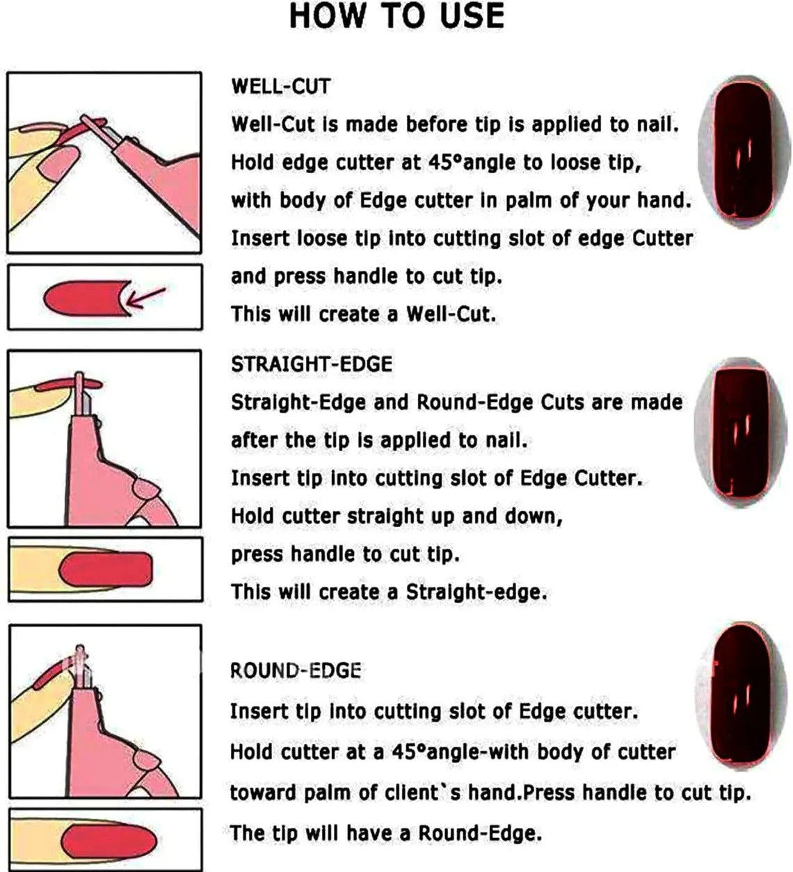 Professional Acrylic False Nail Clippers for Acrylic Nails For Girls, Pet Nail Tools Bite Instruments