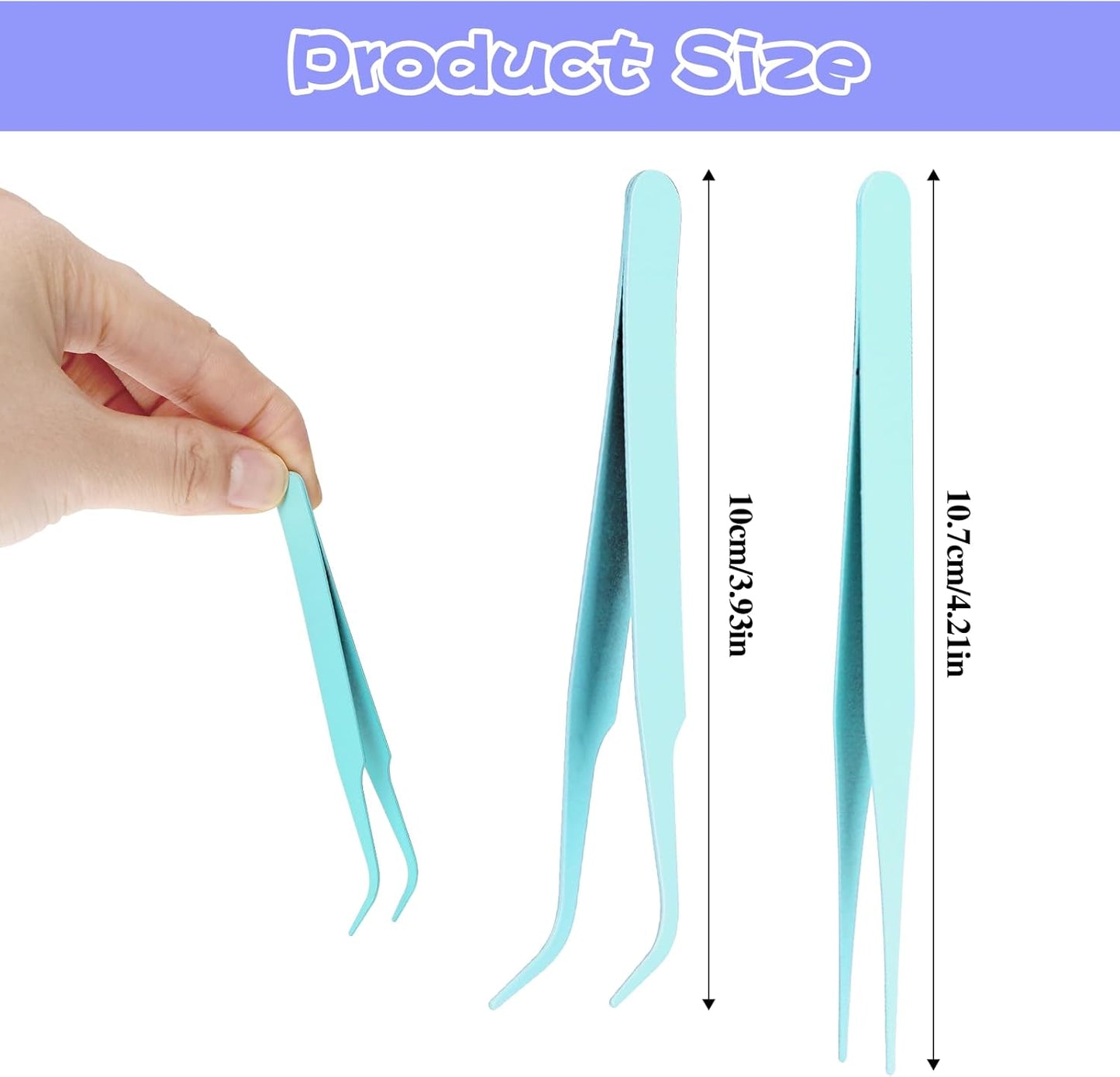 Bite Instruments | Professional Eyelash Extension Tweezer Set - Curved & Straight