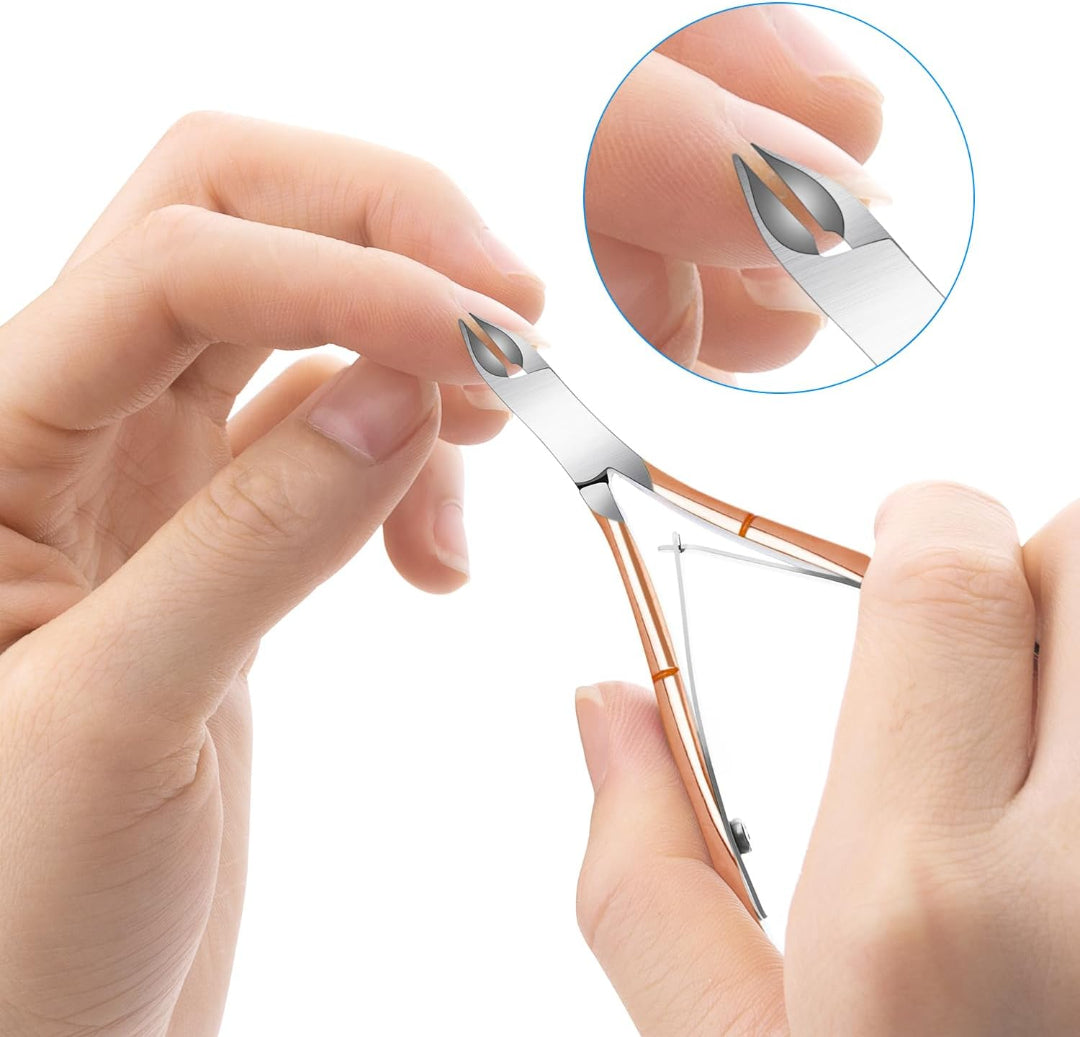 Professional 4Pcs Set Cuticle Nippers Stainless Steel | Bite Instruments
