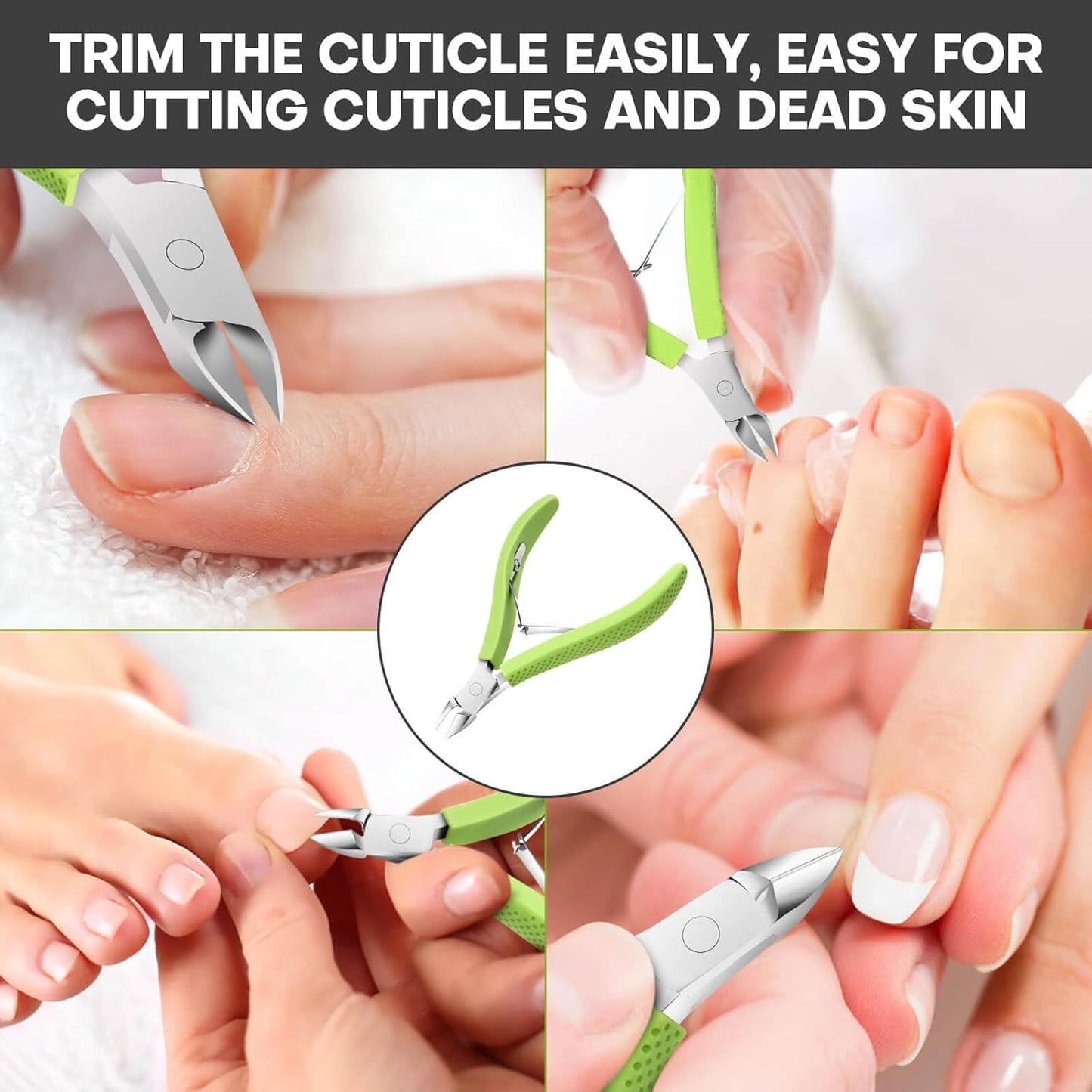 Bite Instruments Ergonomic Cuticle Cutter with Non-Slip Grip