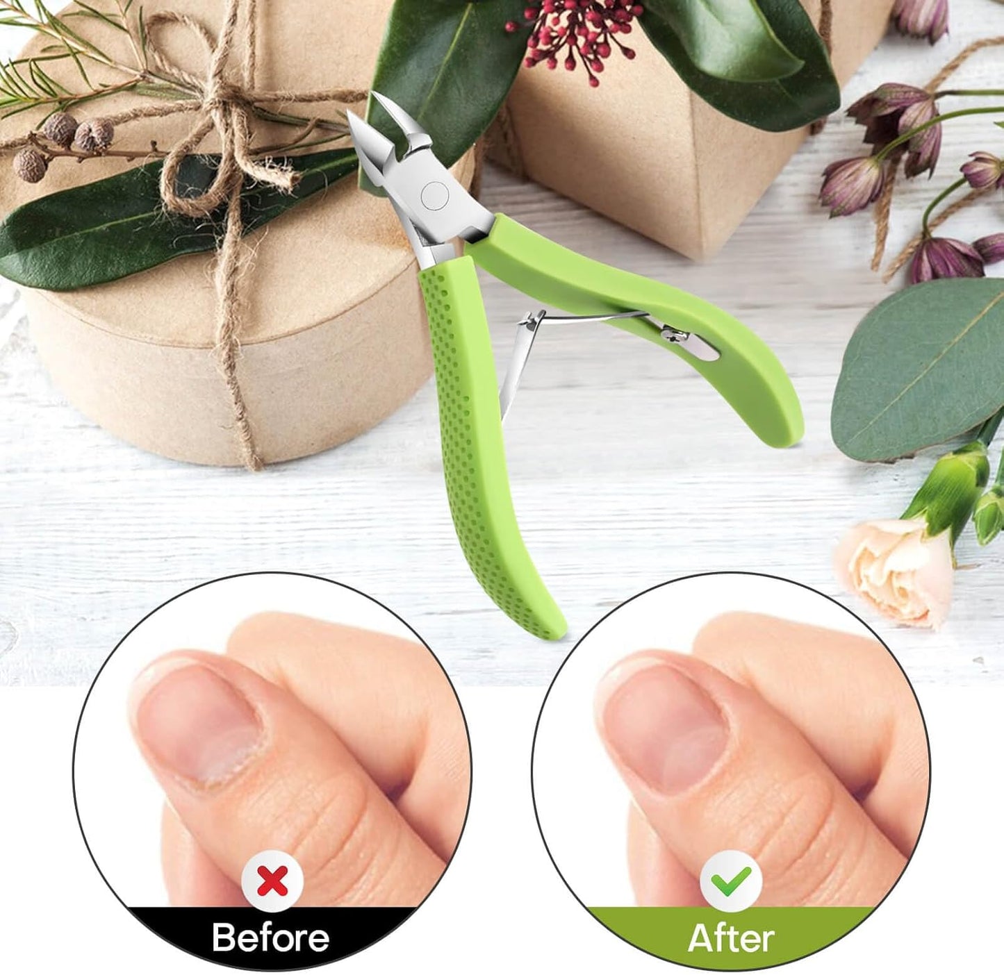 Bite Instruments Ergonomic Cuticle Cutter with Non-Slip Grip