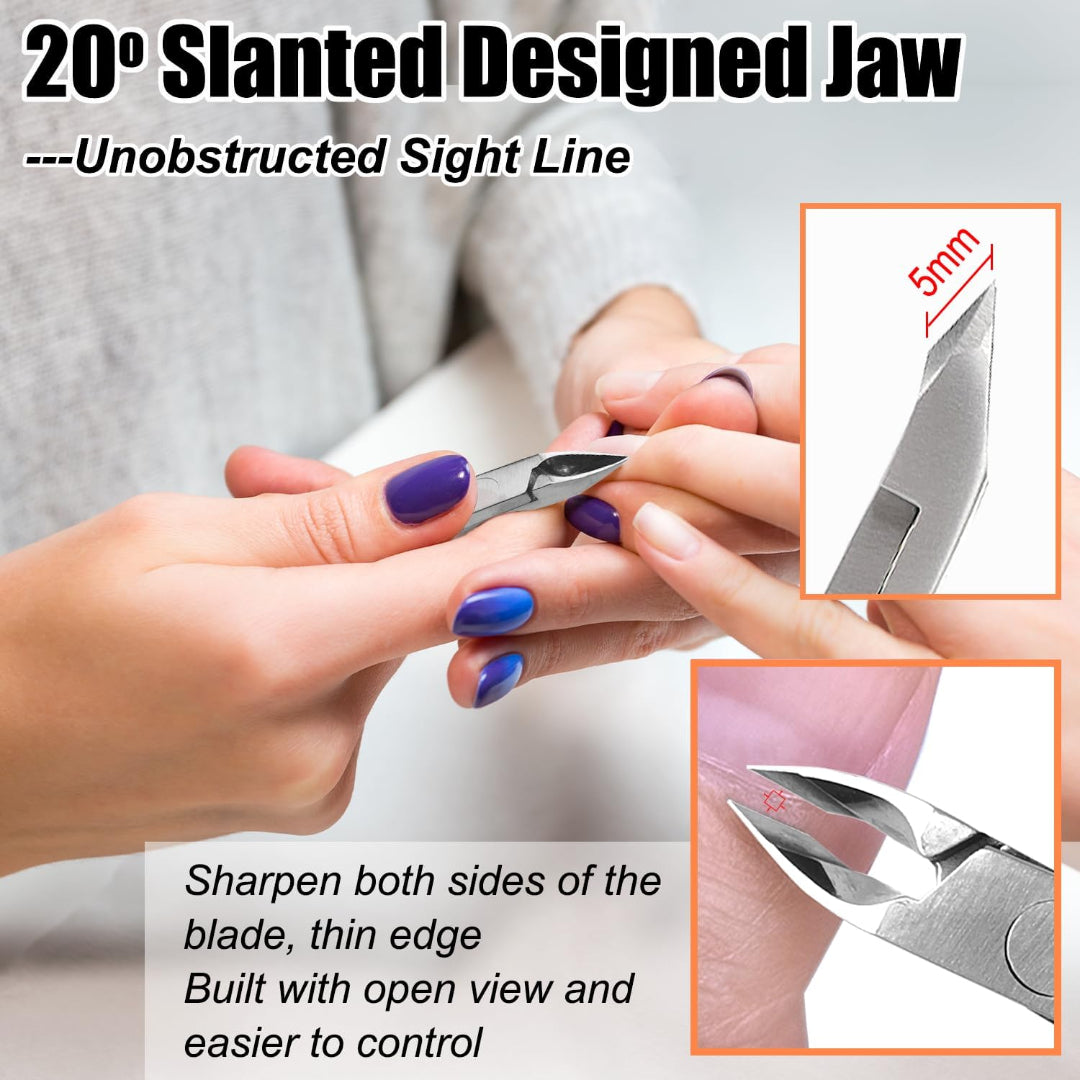 Bite Instruments Stainless Steel Precision Cuticle 4pcs Ser & Nail Care Tools