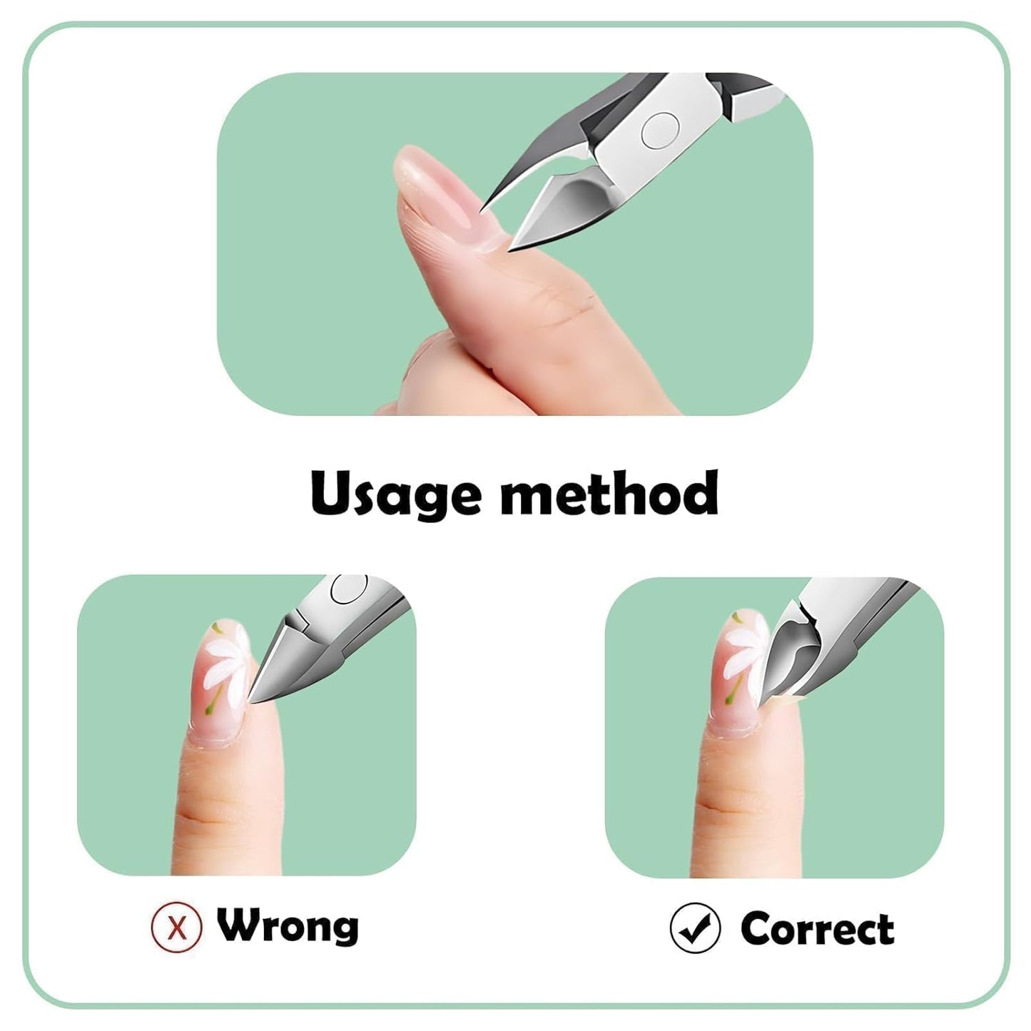 Bite Instruments Professional Ergonomic Cuticle Cutter with Non-Slip Grip