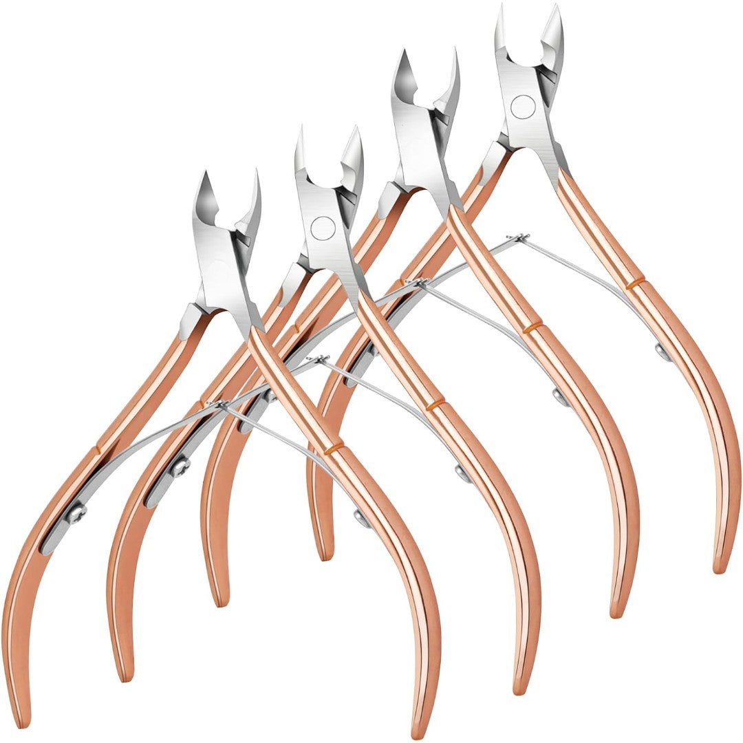 Professional 4Pcs Set Cuticle Nippers Stainless Steel | Bite Instruments