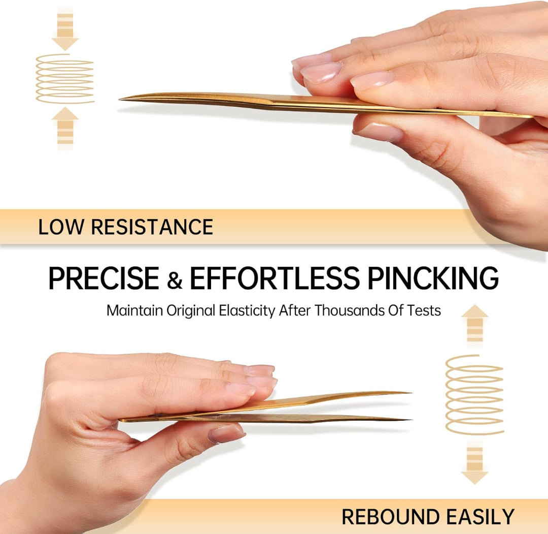 Bite Instruments | Professional Dolphin Eyelash Tweezer - Curved Lash Extension Tool