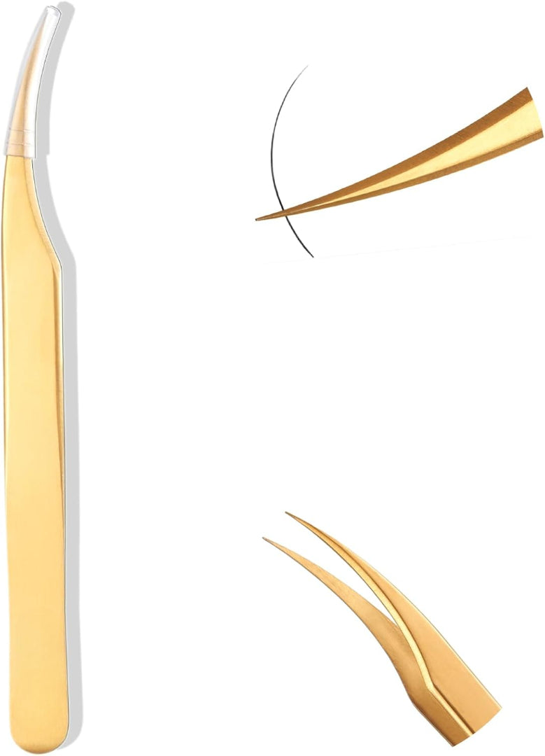 Bite Instruments | Professional Dolphin Eyelash Tweezer - Curved Lash Extension Tool