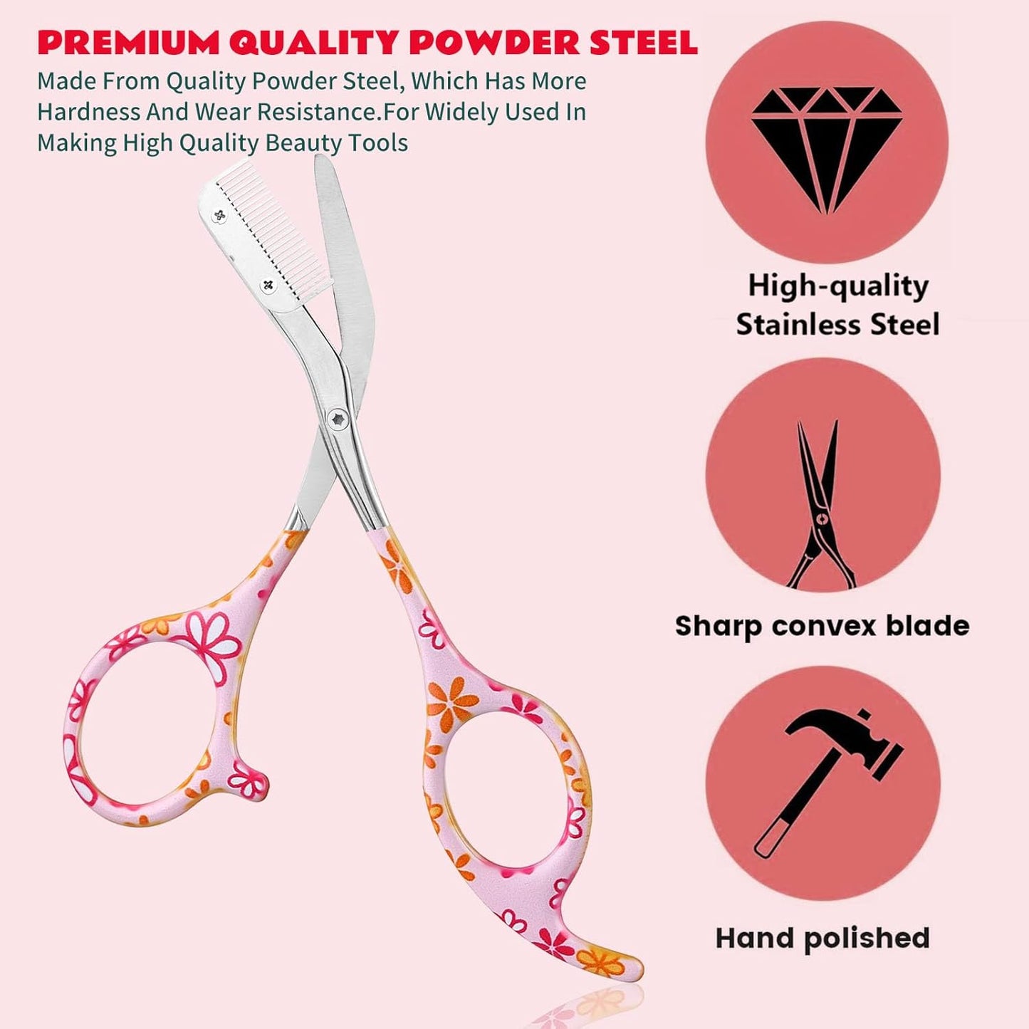 Bite Instruments Eyebrow Trimmer & Scissors – Precision Brow Grooming Tool