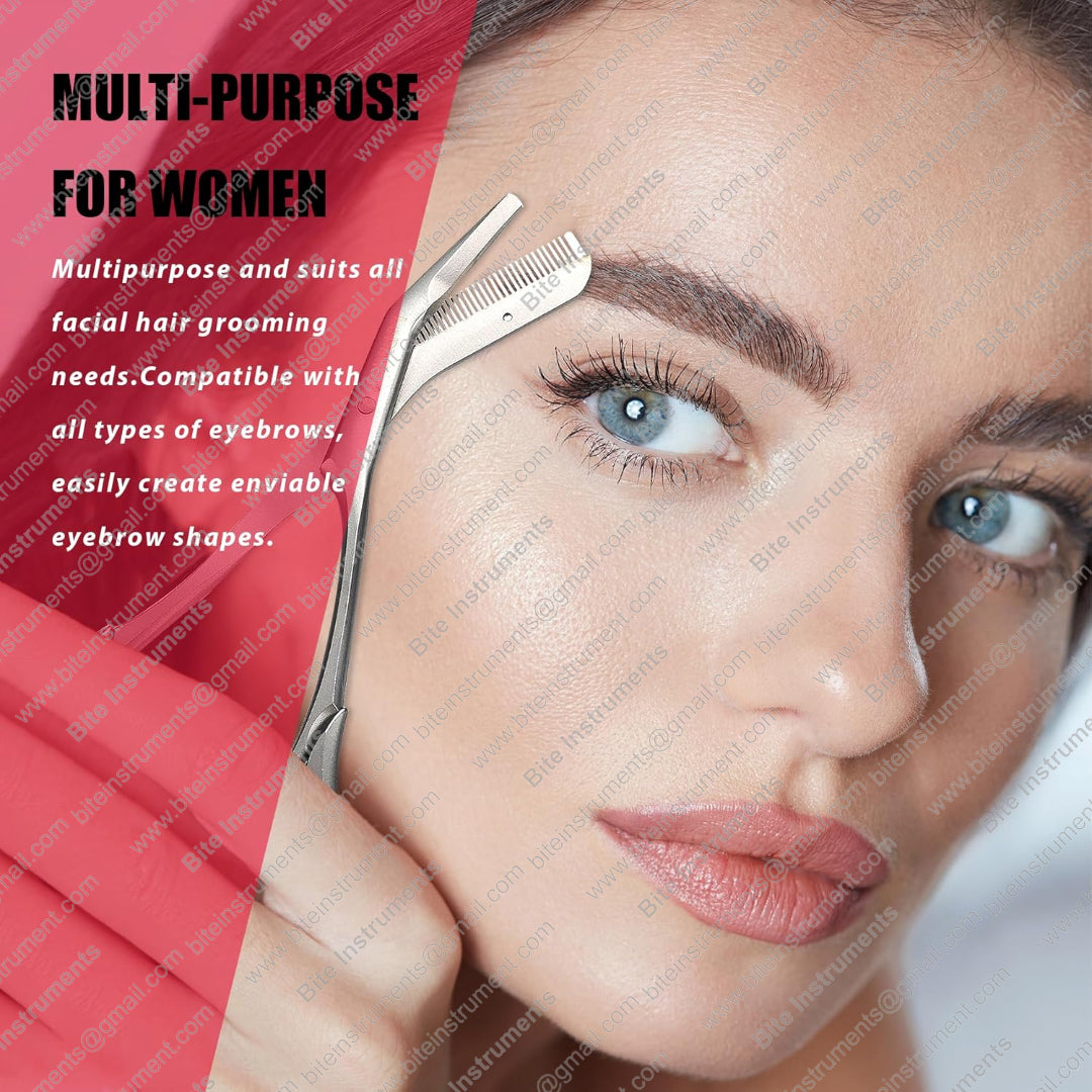 Professional Eyebrow Trimming Scissors | Precision Brow Shaping Tool by Bite Instruments