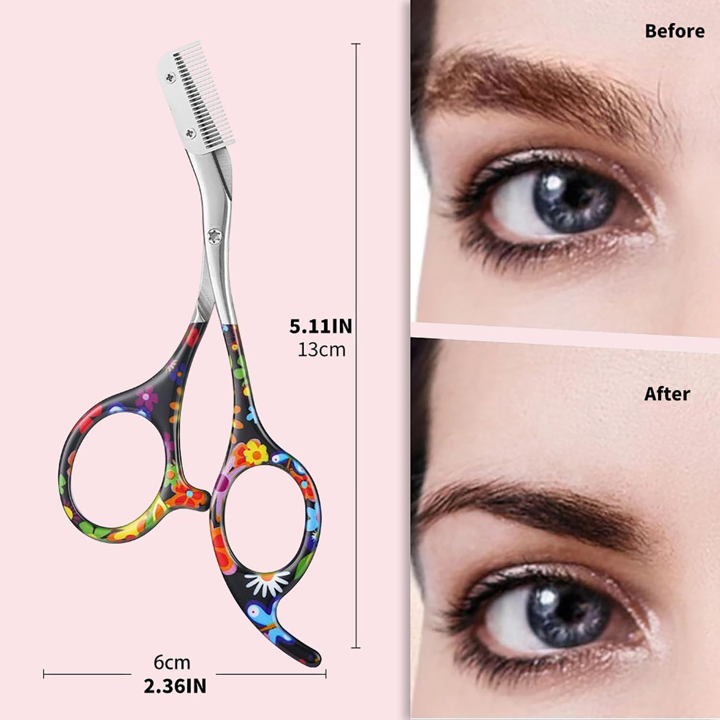 Bite Instruments Eyebrow Trimmer & Scissors – Precision Brow Grooming Tool