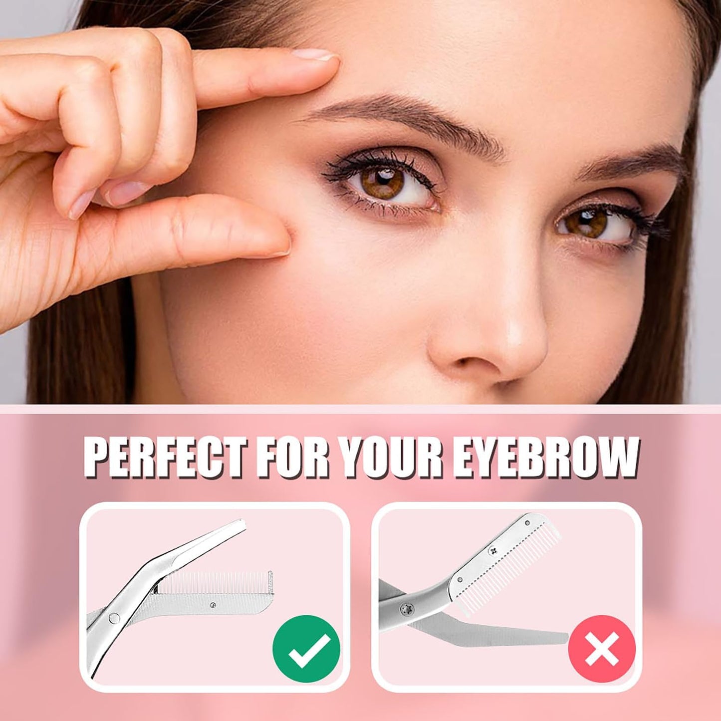 Bite Instruments Eyebrow Trimmer & Scissors – Precision Brow Grooming Tool