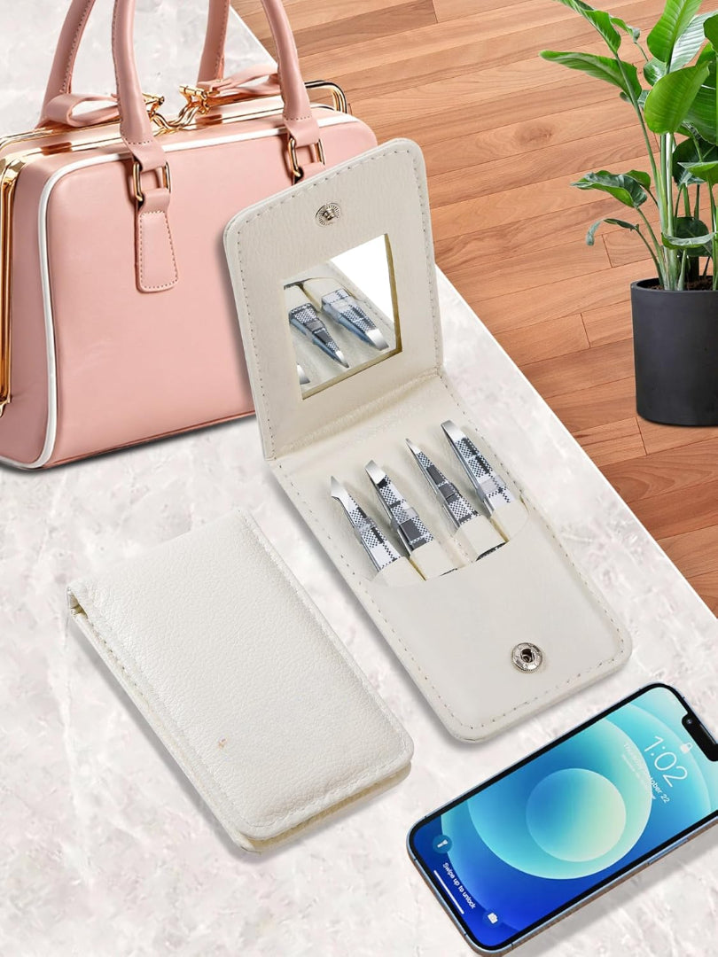 Bite Instruments Professional Precision Eyebrow Tweezers for Women Facial Hair Removal