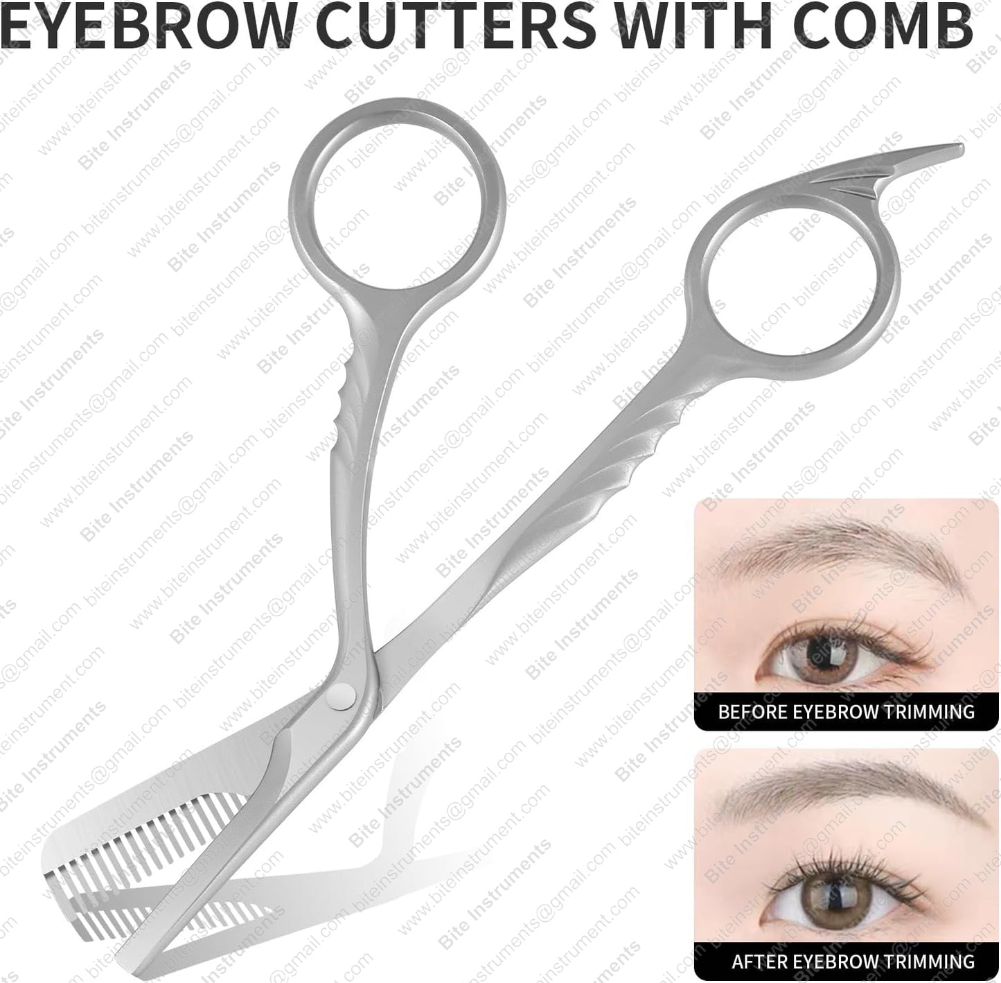 Eyebrow Trimming Scissors | Precision Brow Shaping Tool by Bite Instruments