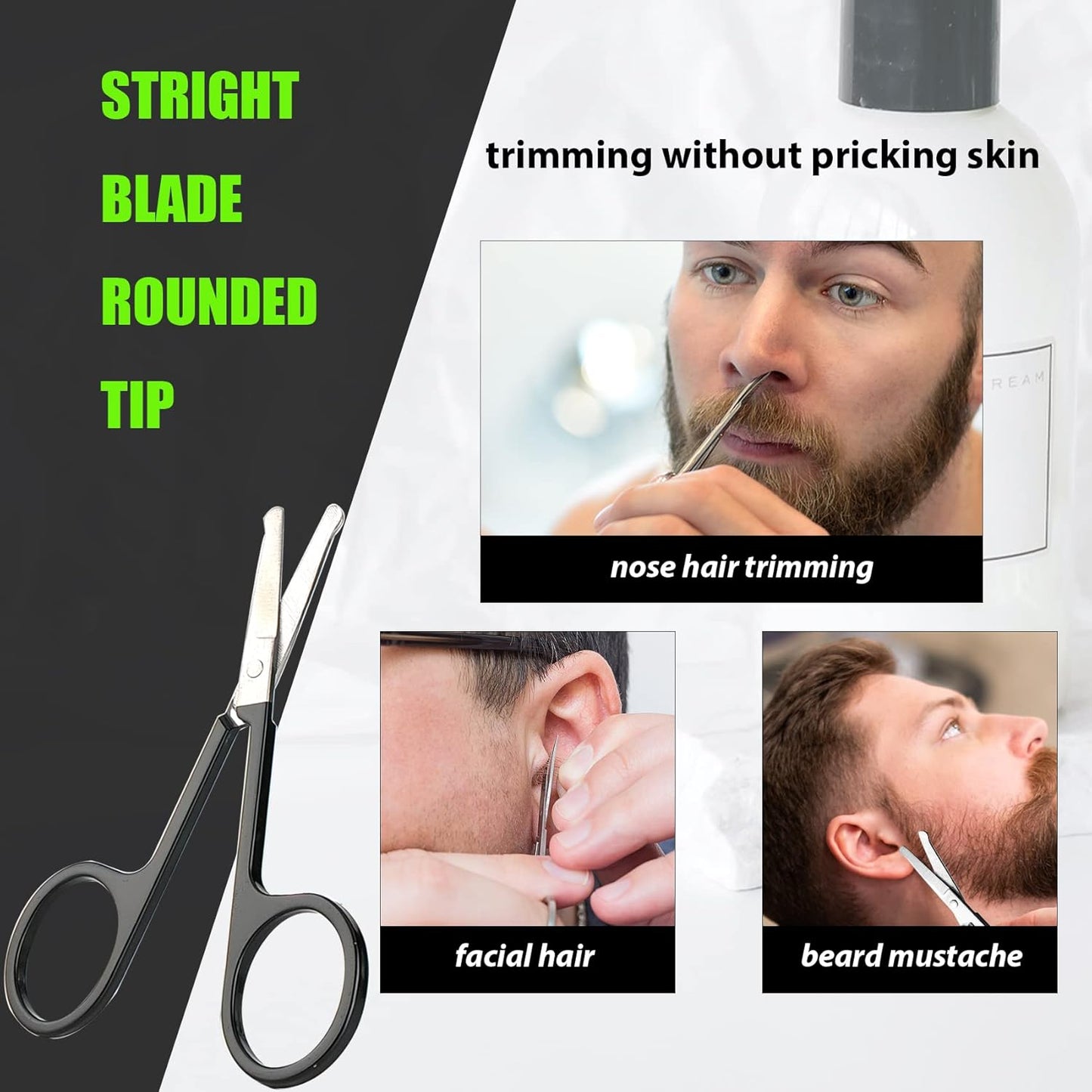 Bite Instruments Professional Eyelash Trimming Scissors Stainless Steel Eyebrow Scissors
