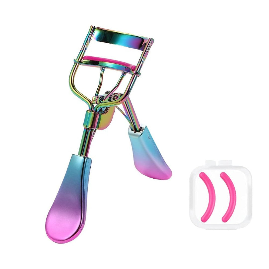 Eyelash Curler with Comb and Brush Fit All Eye Shape Curved Eyelash Curlers