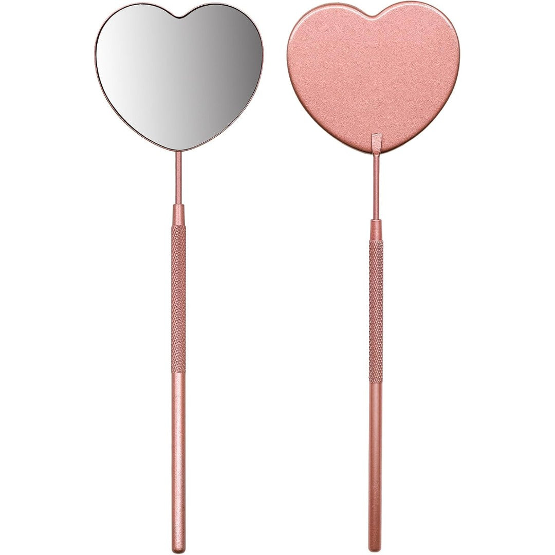 Cute Butterfly Lash Mirror for Eyelash Extensions Stainless Steel Eyelash Makeup Mirror
