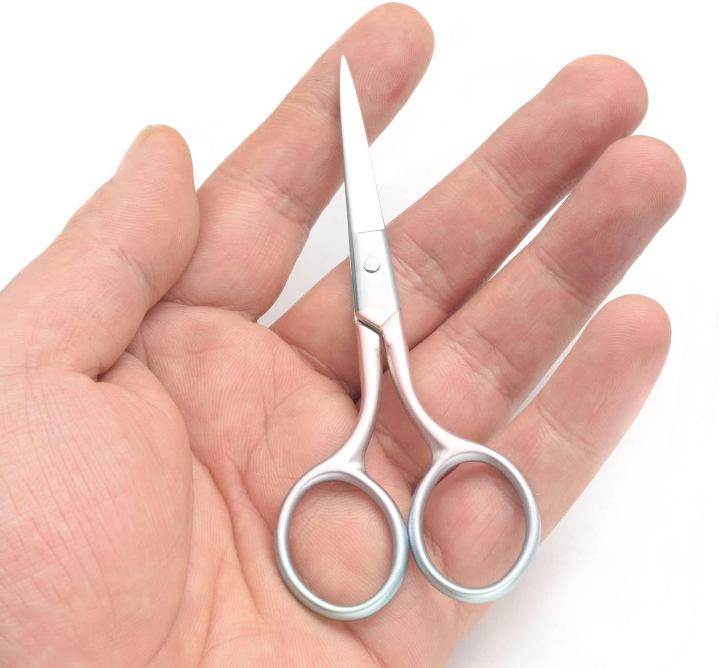 Multicolor Professional Grooming Scissors for Personal Care Facial Hair Removal and Eyelash Trimming Stainless Steel