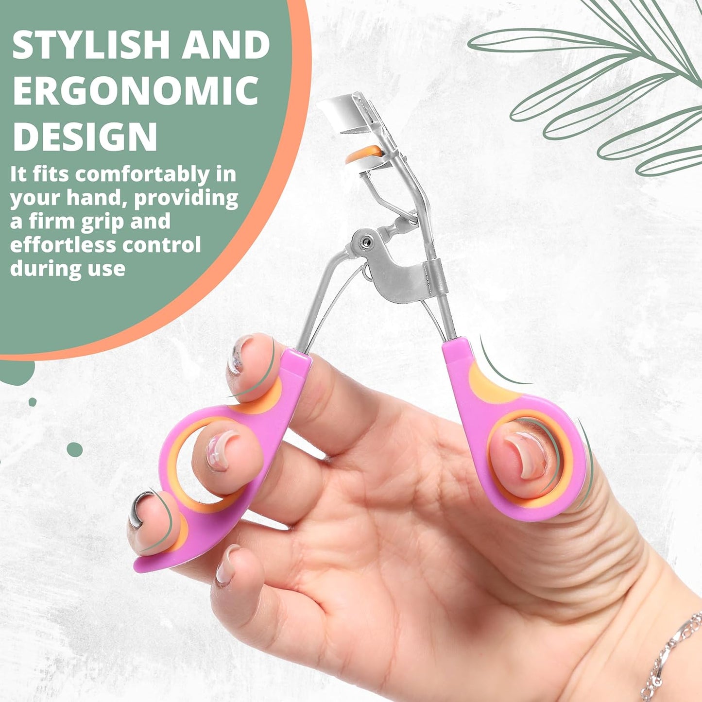 Bite Instruments Premium Quality Eyelash Curler with 6PCS Extra Replacement Pads Easy to Hold and Use