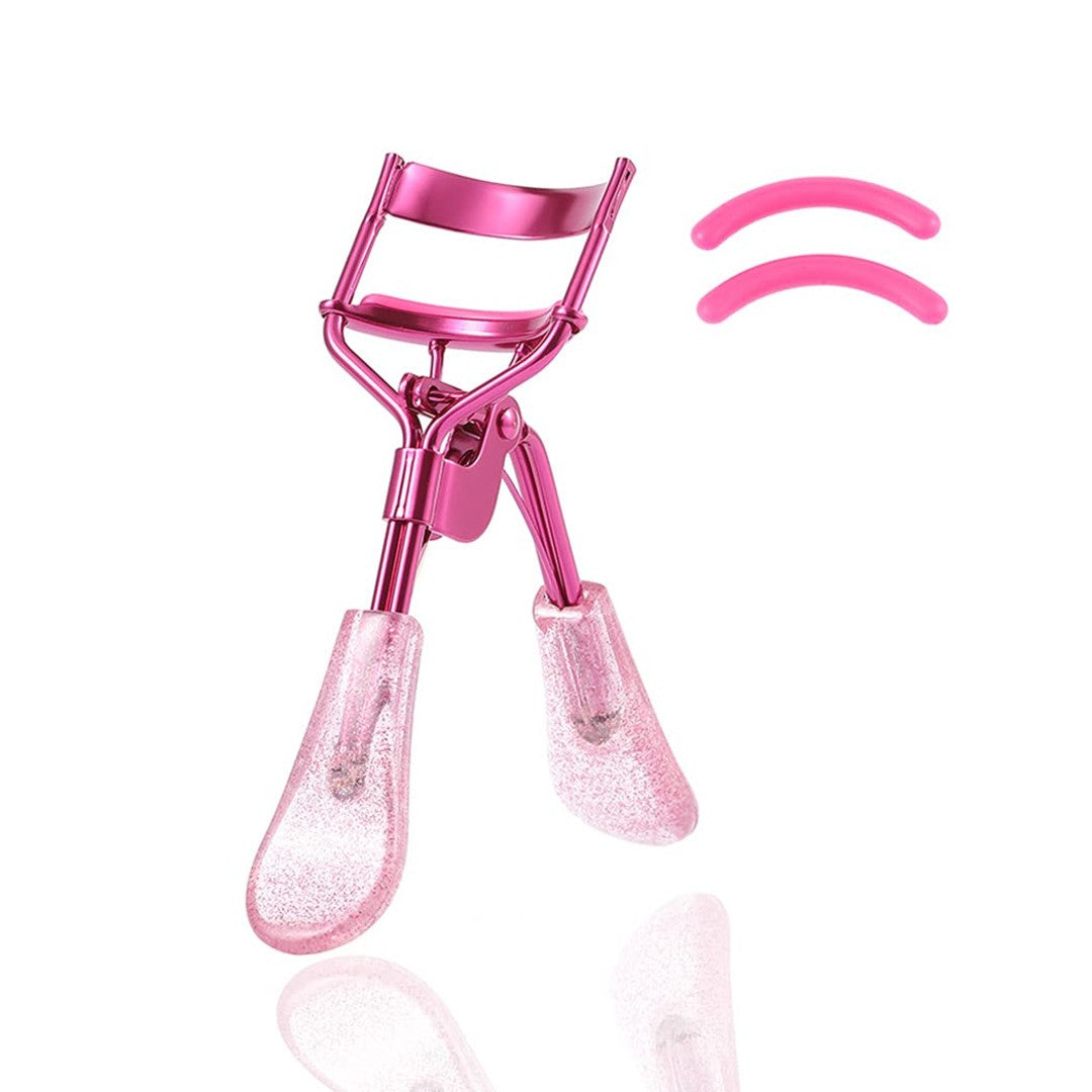 Eyelash Curler with Comb and Brush Fit All Eye Shape Curved Eyelash Curlers
