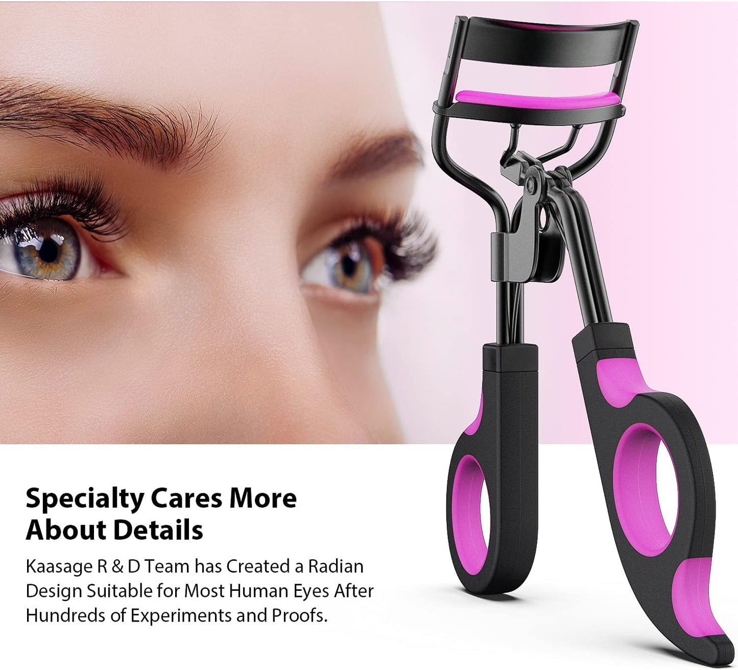 Bite Instruments Eyelash Curler with Extra Refill Pads Eyelash Tool For Makeup Artist